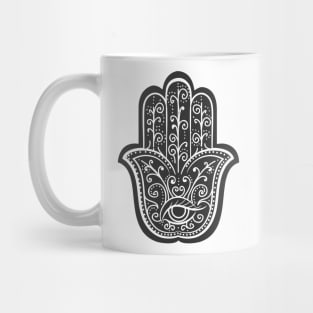 Hamsa amulet. Hand of Fatima Mug